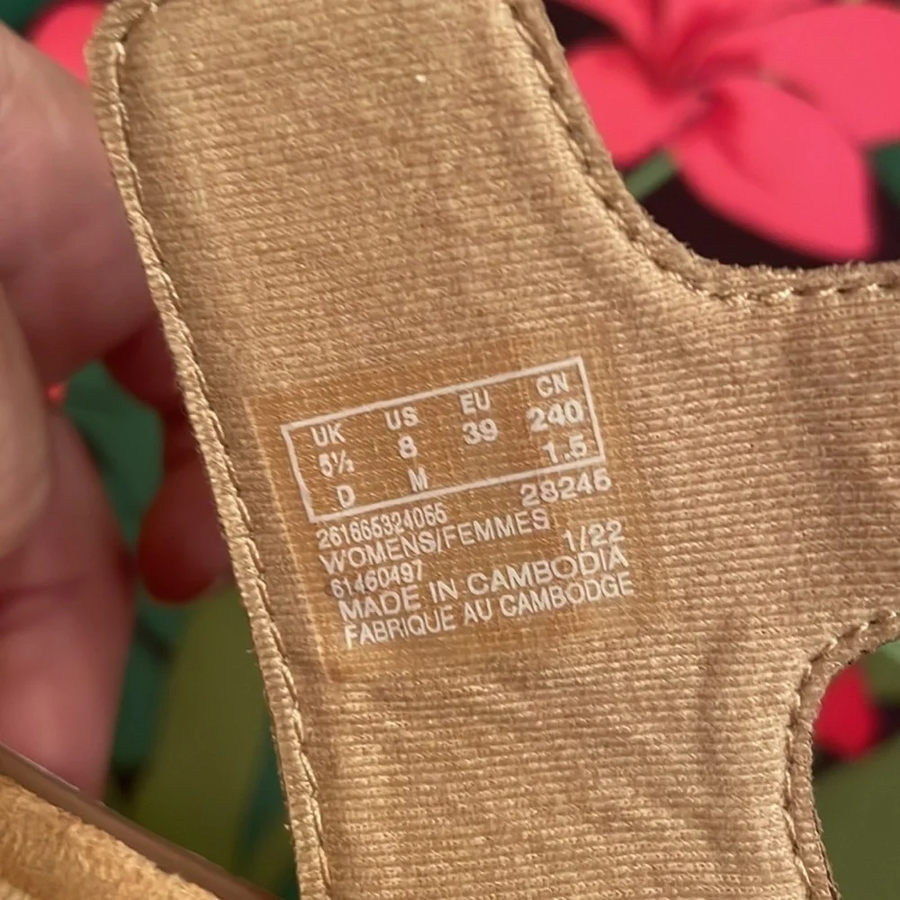 Brand New Clarks Genuine Leather Rose Gold Adjustable Brynn Step Sandals